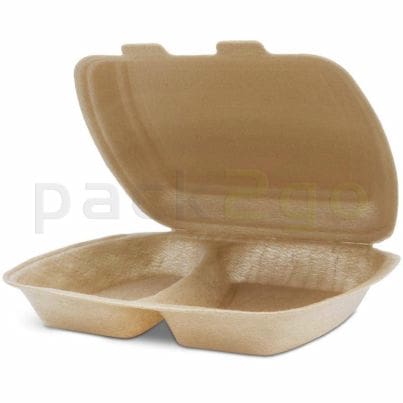 Menübox aus XPP, beige, 2-geteilt