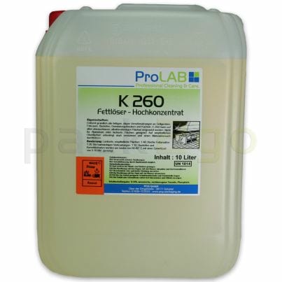 K-260 Fettlöser Gastronomie, Konzentrat für Küche - Konvektomatenreiniger (ProLAB), 10L Kanister