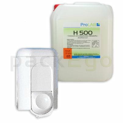 Kleiner Seifenspender für flüssige Handwaschseife, für 350ml Inhalt, weiß