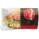 Snack Bag "Enjoy your Meal" mit abnehmbarem Sichtfenster - medium, rot