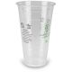 Clear Cups (smoothie-bekers) - 20oz, 0,5 l plastic bekers PET