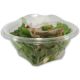 Saladeschaal rond - PET doorzichtig met deksel - 1000 ml