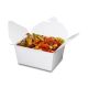 Bio-Foodcase - composteerbare snackbox met klapdeksel, wit - 750ml