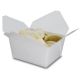 Bio-Foodcase - kompostierbare Snackbox mit Faltdeckel, weiß - 750ml