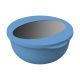 Mehrweg Foodbowl "ToGo" + Deckel, rund aus PP, blau - Ø17,2x8,2cm, 1000ml