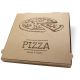 Pizzadoos "Fresh & Tasty" van kraftpapier, bruin - 36x36x4cm