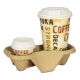 VOORDEELSET - Coffee To Go koffiebekers "Barista" - 12oz, 300ml, kartonnen bekers met witte deksel