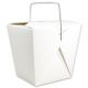 Vouwdoos met metalen handvat (FoldPak) - Asia-/noodle box wit onbedrukt - 26oz/750ml