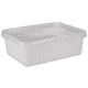 Maxi-Verpackungsbecher, weiß, Kunststoffschale eckig - 2000ml