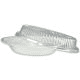 Bolvormige deksels glashelder voor anitpastiborden van schuimstof "B3 kommen" - deksels voor wegwerp-soepkommen Ø 22,5cm