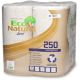 Toilettenpapier, Kleinrolle für Haushalt - Tissue, 2 lagig, umweltfreundlich 250 Blatt T4 Recycling