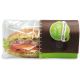 Snack Bag "Enjoy your Meal" mit abnehmbarem Sichtfenster - large, grün