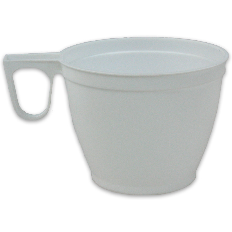 Wegwerp-koffiekopje, Plastic beker met (kunststof) 180 ml