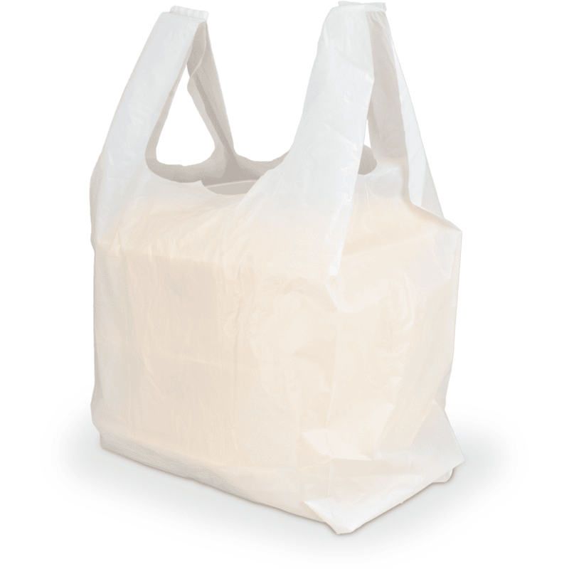 Tragetaschen Weiß Beutel 30x18x55cm Plastiktüten Hemdchentragetaschen Tüten 