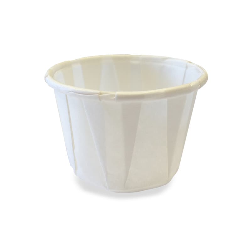 PAPSTAR Dressingbecher Aus Papier, Rund, 60 Ml Fassungsvermögen, Mikrowellengeeignet, Weiß – 5000 Stück