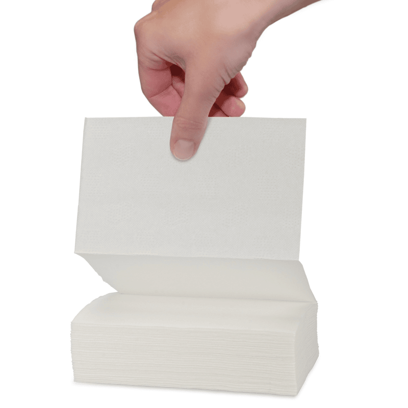 Elegante Lunch-Servietten Weiß – 3000 Stück, 1-lagig, 12x12 Cm – Ideal Für Partys & Alltag