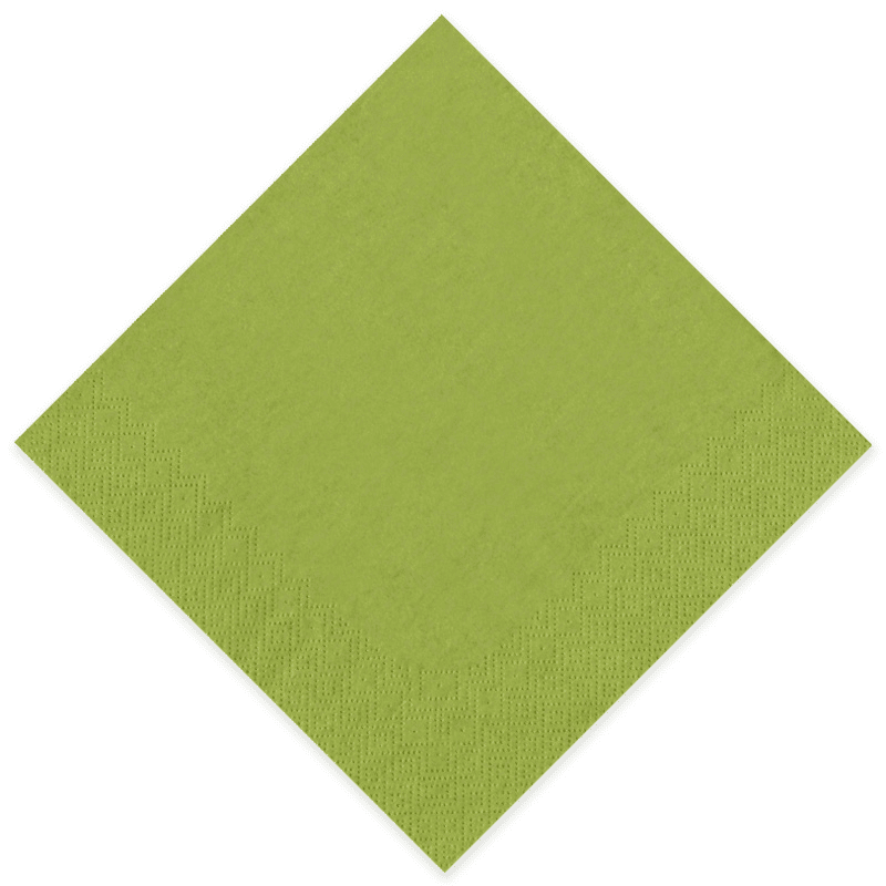 1000 Tissue Servietten Zellstoffservietten Hirsch Motiv rot+grün 33x33cm 3lg 1/4 