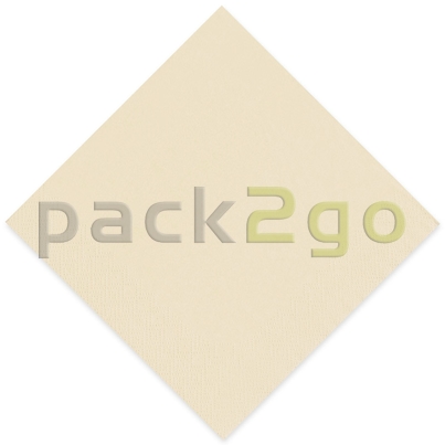 Tissue-Servietten GOURMET, 24x24 1/4 Falz, 3-lagig - champagner - Cocktailservietten farbige