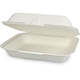 Kompostierbare Menüboxen HP4 "Eco-Friendly" aus Bagasse - ungeteilt