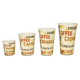 VOORDEELSET - Coffee To Go koffiebekers "Barista" - 8oz, 200ml, kartonnen bekers met witte deksel