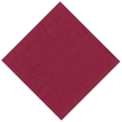 Serviette Gourmet 40x40cm 1/4 Falz bordeaux - einzeln