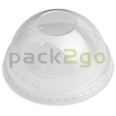 Dom-Deckel für Clear Cups (Smoothie Becher), gewölbt, geschlossen ohne Loch - 95mm
