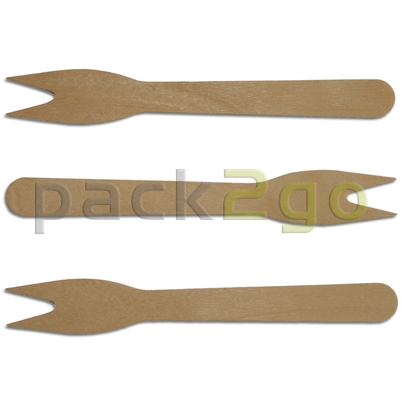 houten vork (snackvorkje), patatvorkje hout, gyros- en saladevorkje, biologisch afbreekbaar