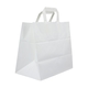 Papiertragetaschen 26+17x25cm - Kraft weiß