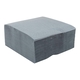 Tissue-Servietten GOURMET, 40x40 1/4 Falz, 3-lagig - grau - Zellstoffservietten farbige