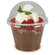 KOMBI - Clear Cups (Smoothie-Becher) - 9oz, 0,2L flach - Plastikbecher PET mit Dom-Deckel
