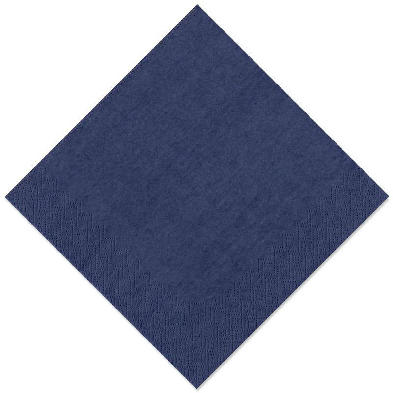 Serviette Gourmet 33x33cm 1/4 Falz dunkelblau