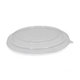 Saladekom met deksel 1000ml, bruin kraftkarton + rPET deksel - Ø180mm, rond