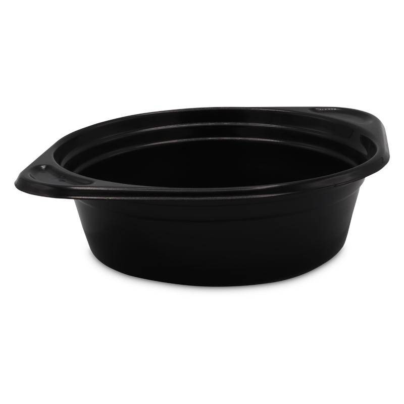 Schwarze Suppenterrine mit Ohren, 500ml