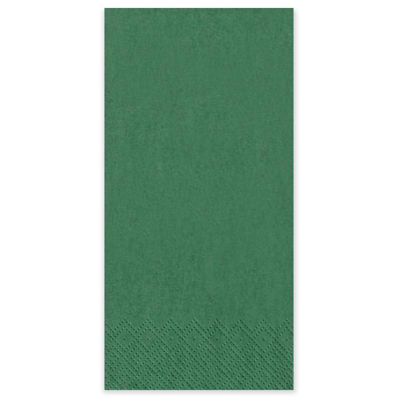 Serviette Gourmet 33x33cm 1/8 Kopffalz dunkelgrün - einzeln