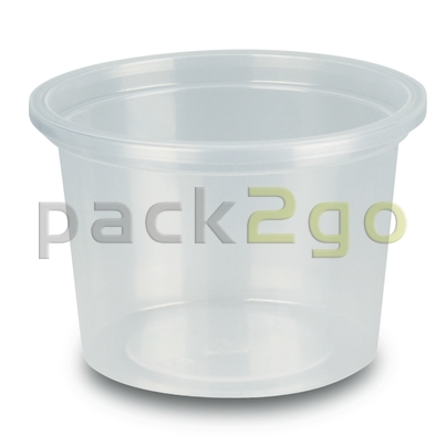 Feinkostbecher, Verpackungsbecher, PP, transparent, rund Ø74mm - 100ml