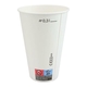 2000 Stück Pappbecher für Kaltgetränke 300ml, Ø80mm - weiß