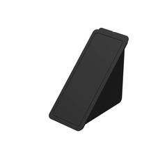 Mehrweg Sandwichbox schwarz geschlossen