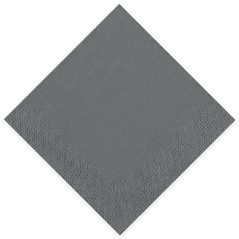 Serviette Gourmet 33x33cm grau
