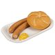 Pappschalen eckig, KU60 15x23x2cm TOPKRAFT, papierbeschichtet - Pommesschalen, Schnitzelteller