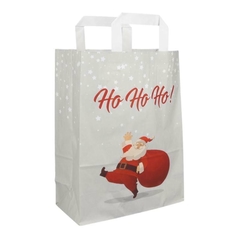 Papiertragetaschen "Santa Claus" seitlich