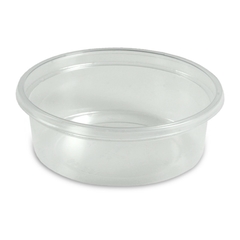 dressingbekers, Verpakkingsbekers PS, helder, rond - 50 ml