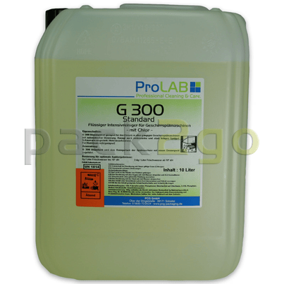 Vaatwasmiddel, vloeibaar met desinfectie Gastronomie G-300 - 10 liter jerrycan (ProLAB)