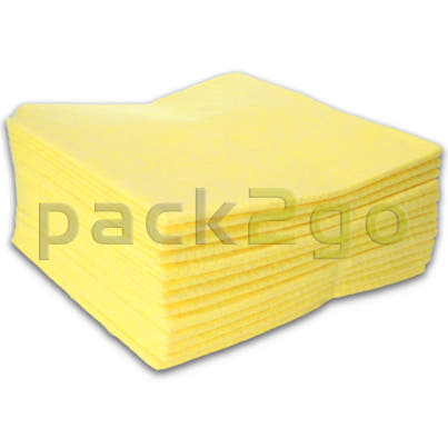 Allzwecktuch-Vlies, 38x38cm Vliestuch, Universal-Reinigungstuch - gelb (mit Farbcodierung)