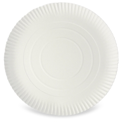 Pappteller rund Ø 30cm, 2cm tief, unbeschichtet, Frischfaser