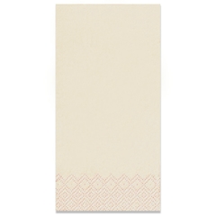 Tissue-Servietten GOURMET, 40x40 1/8 Falz, 3-lagig, Kopffalz - champagner - farbige Zellstoffservietten