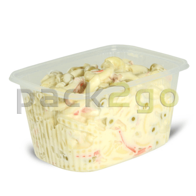 Feinkostbecher, Verpackungsbecher, PP, transparent, eckig - 250ml