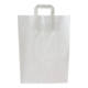 Papiertragetaschen 32+17x44cm mit Innenhenkel - kraft weiß, 250 Stück