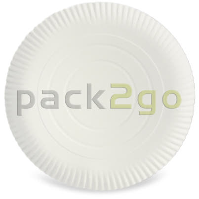 Pappteller rund Ø 32cm groß, 2cm hoch, unbeschichtet, Frischfaser, Pizzateller