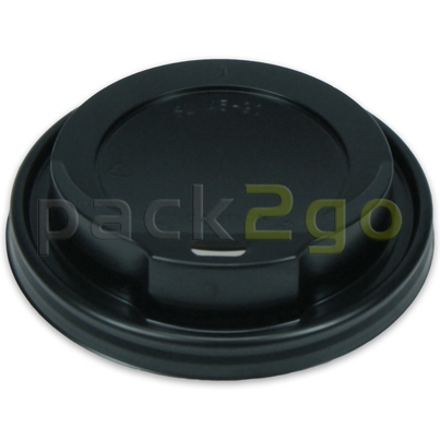 Coffee To Go Deckel 12/16/20oz, Deckel f. Kaffeebecher 0,3-0,5L, Plastik - schwarz