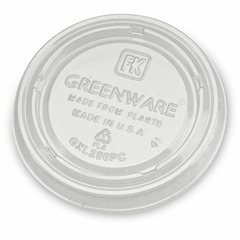 Kompostierbarer Deckel aus PLA zu Dressingbecher 90ml -  Ø75mm
